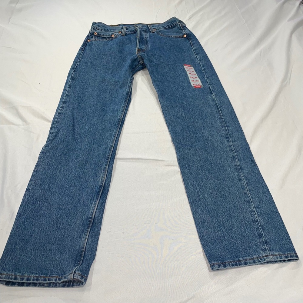 Vintage Levis 501 Jeans Mens 29x30 Medium Wash Button Fly Made in USA 1998